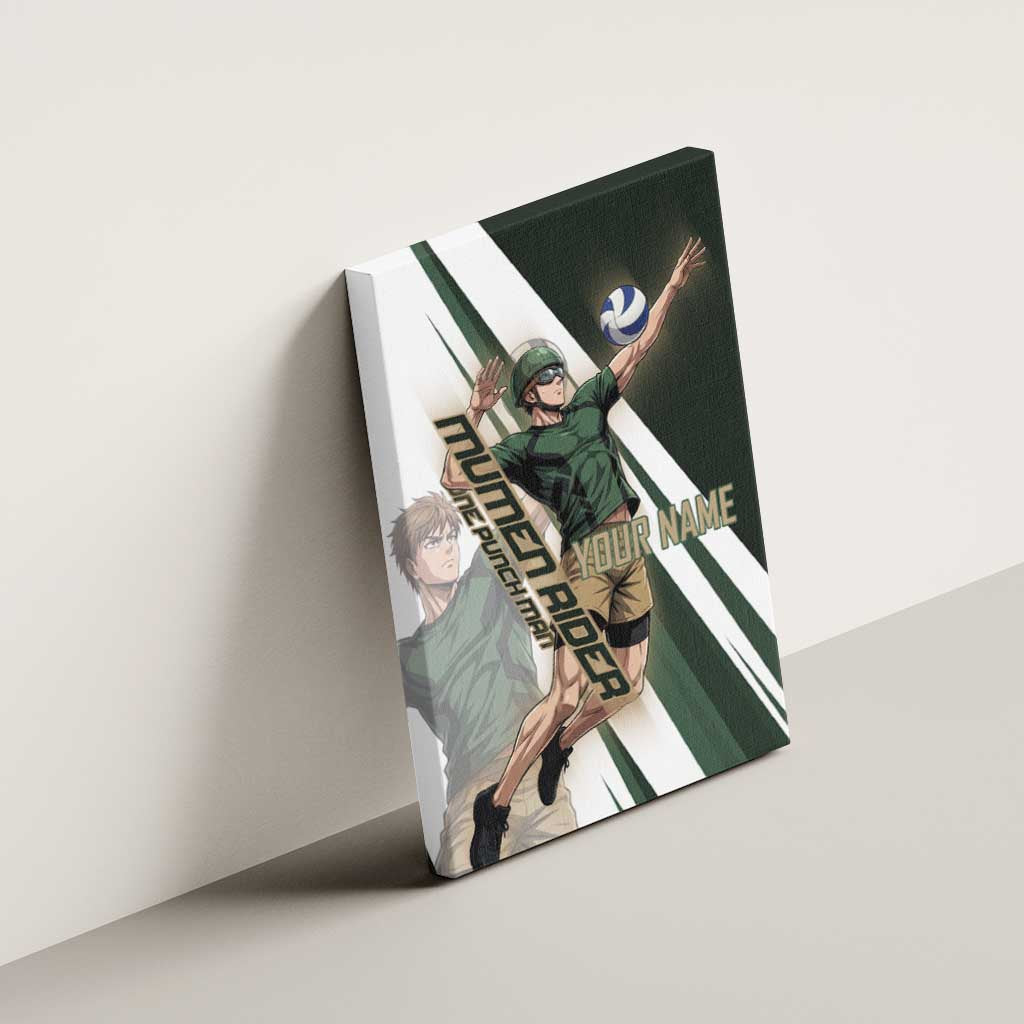 Personalized Mumen Rider Volleyball Canvas Wall Art Saitama Anime