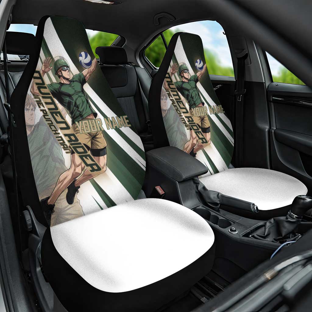 Personalized Mumen Rider Volleyball Car Seat Cover Saitama Anime