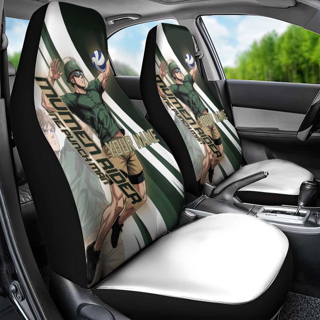 Personalized Mumen Rider Volleyball Car Seat Cover Saitama Anime