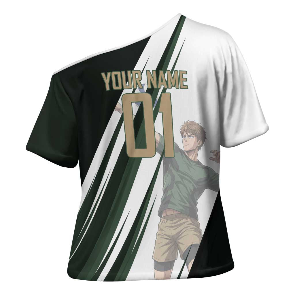 Personalized Mumen Rider Volleyball Cross Shoulder Shirt Saitama Anime