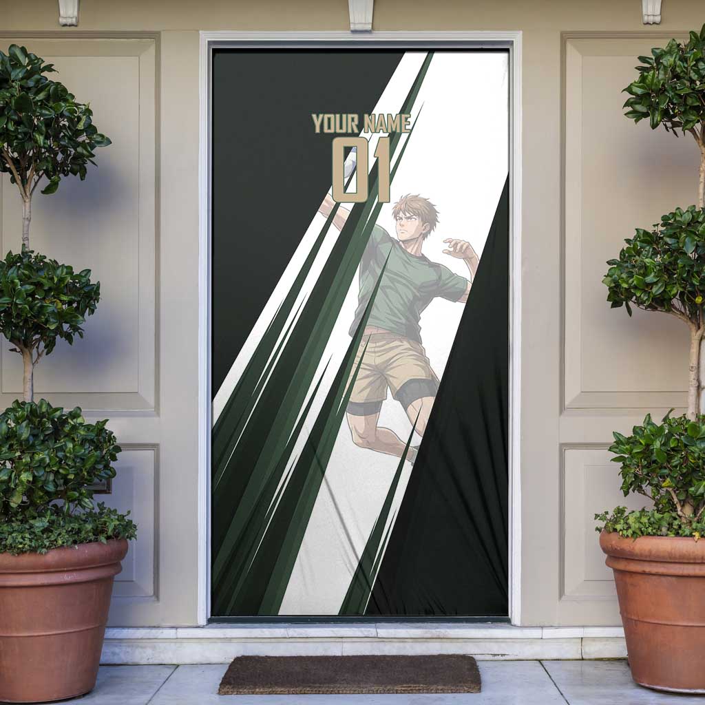 Personalized Mumen Rider Volleyball Door Cover Saitama Anime
