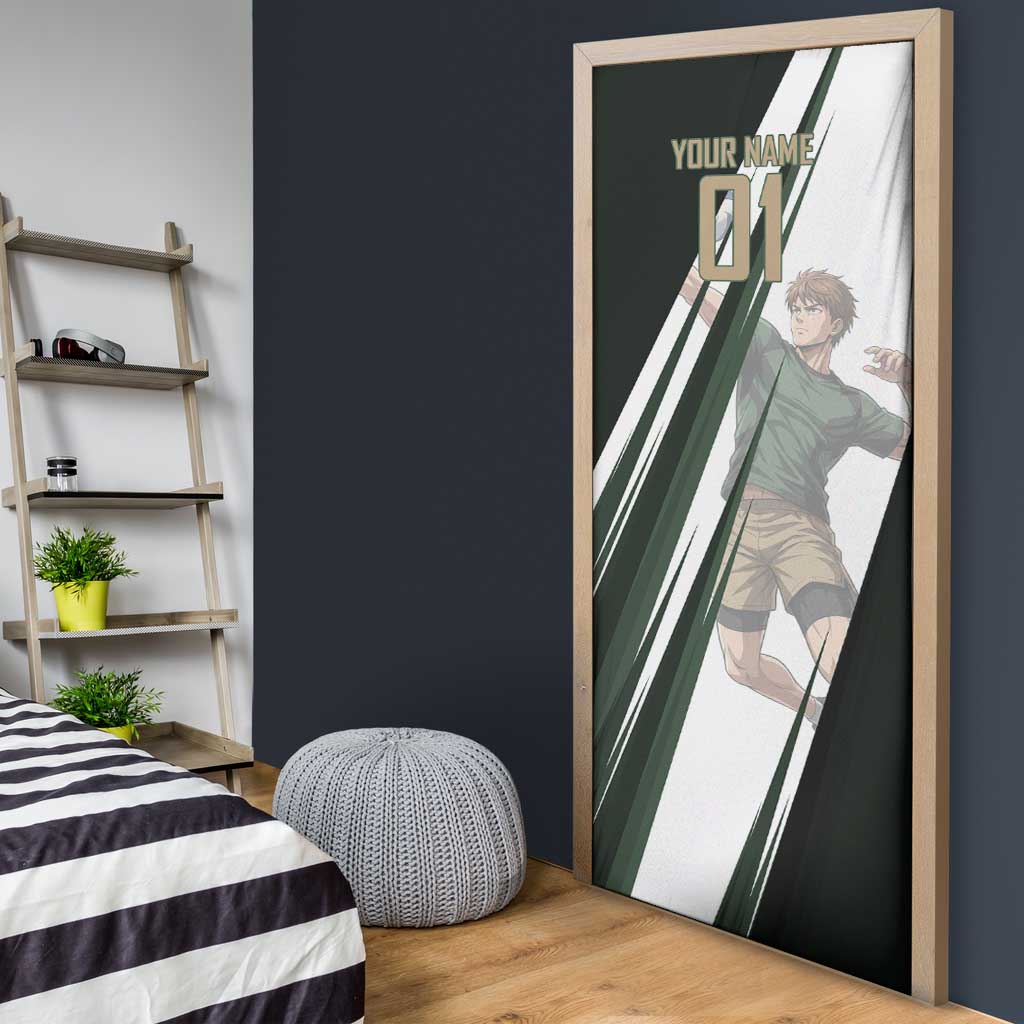 Personalized Mumen Rider Volleyball Door Cover Saitama Anime