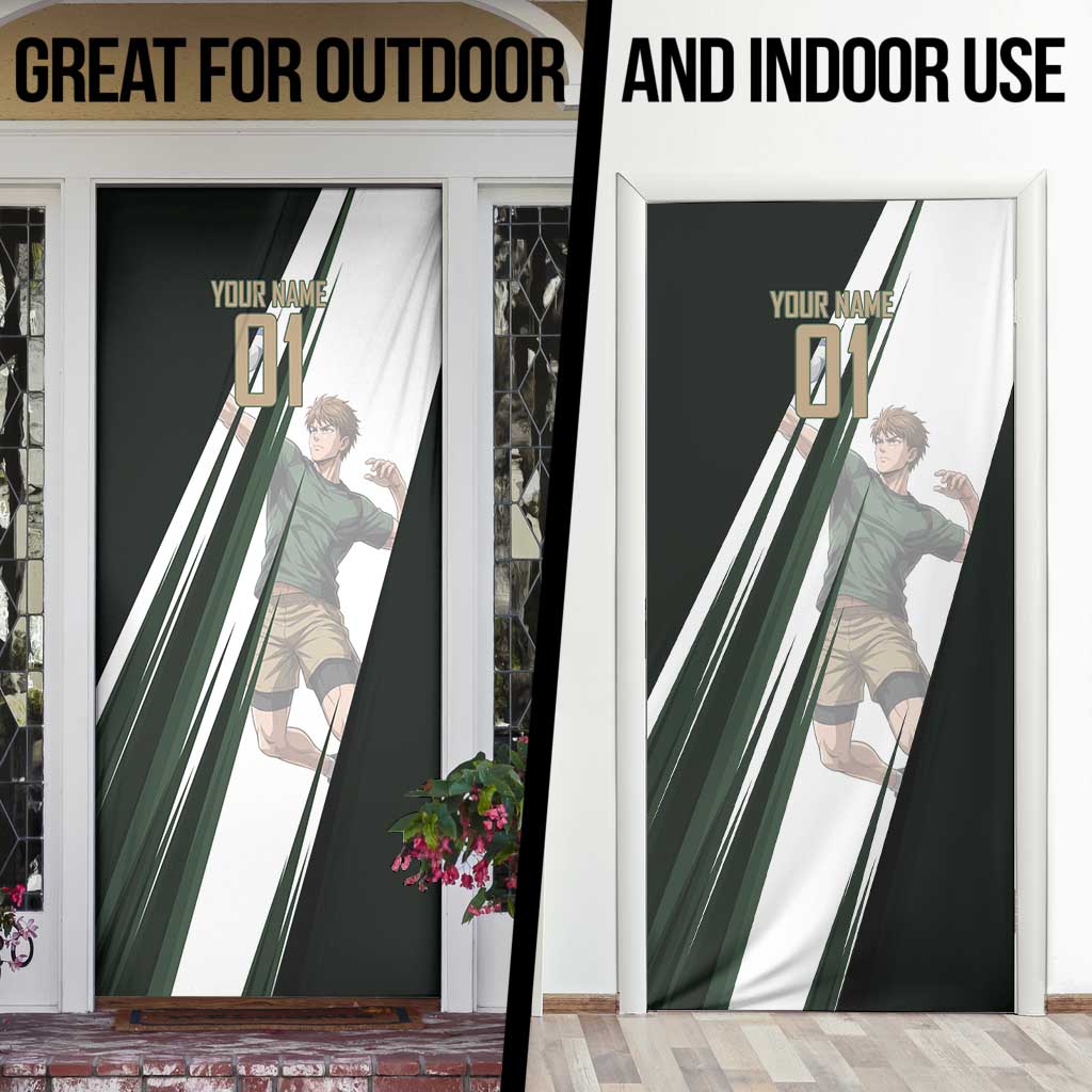 Personalized Mumen Rider Volleyball Door Cover Saitama Anime
