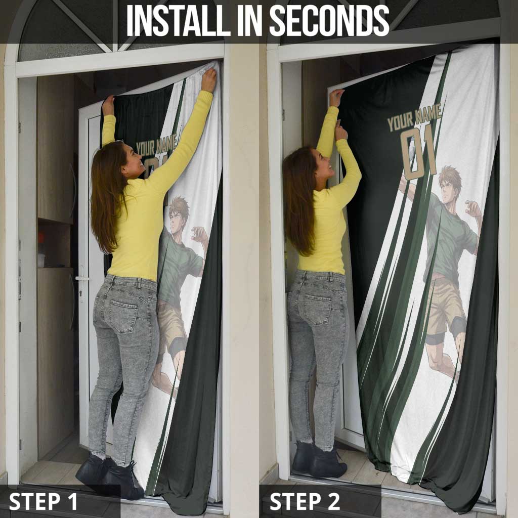 Personalized Mumen Rider Volleyball Door Cover Saitama Anime