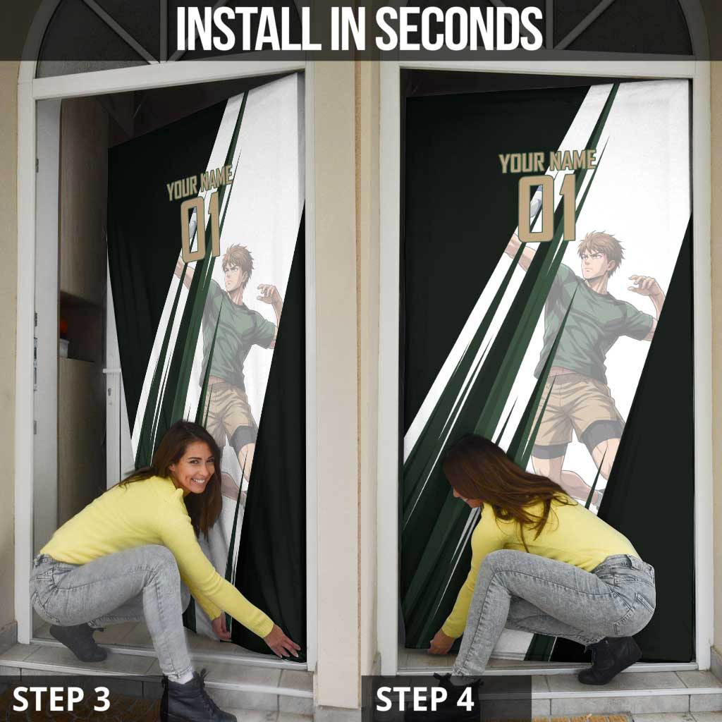 Personalized Mumen Rider Volleyball Door Cover Saitama Anime