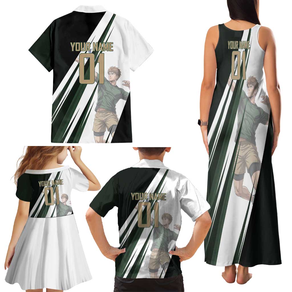 Personalized Mumen Rider Volleyball Family Matching Tank Maxi Dress and Hawaiian Shirt Saitama Anime