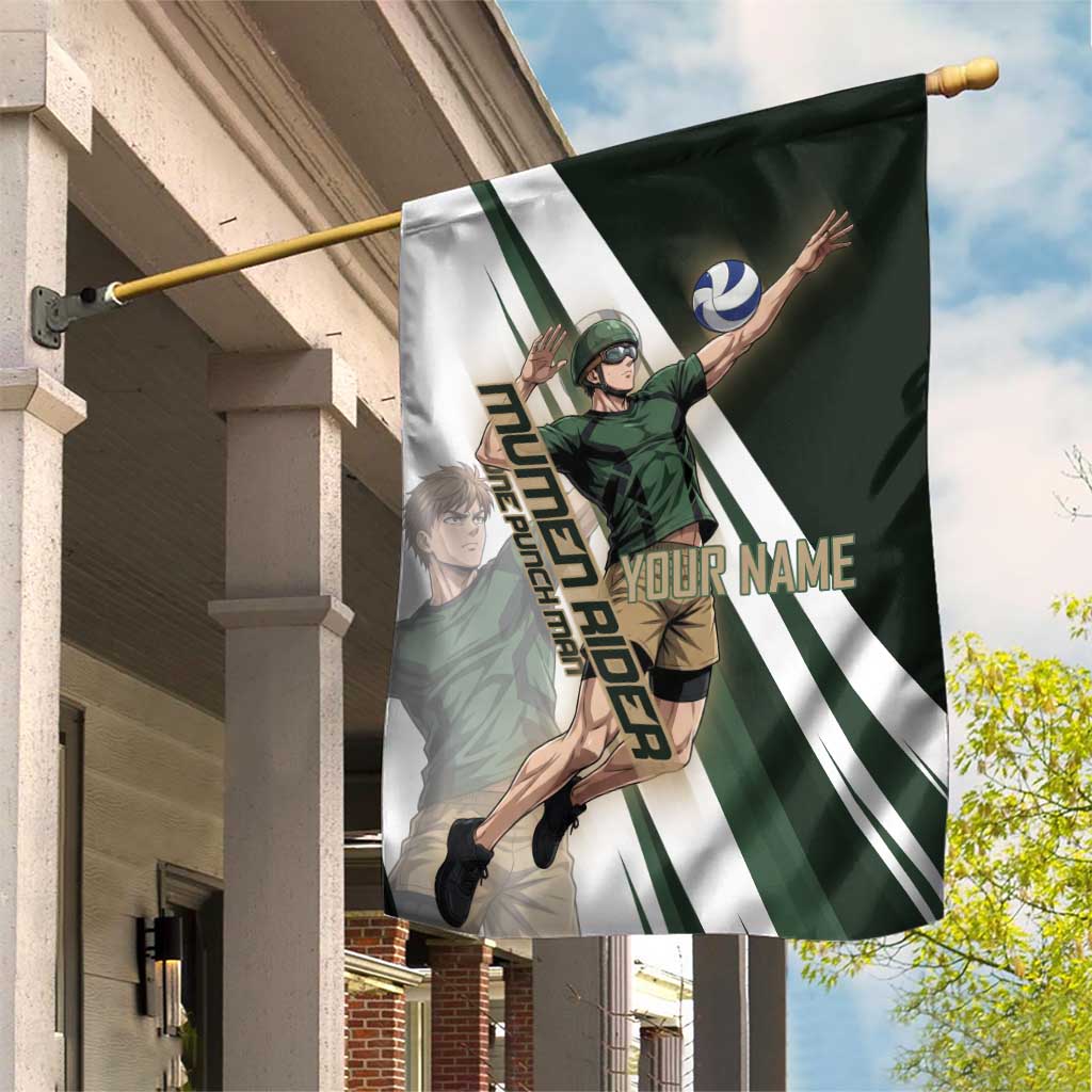 Personalized Mumen Rider Volleyball Garden Flag Saitama Anime