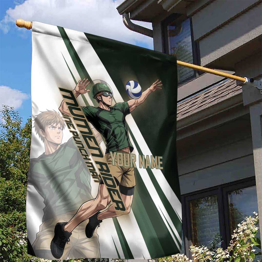 Personalized Mumen Rider Volleyball Garden Flag Saitama Anime