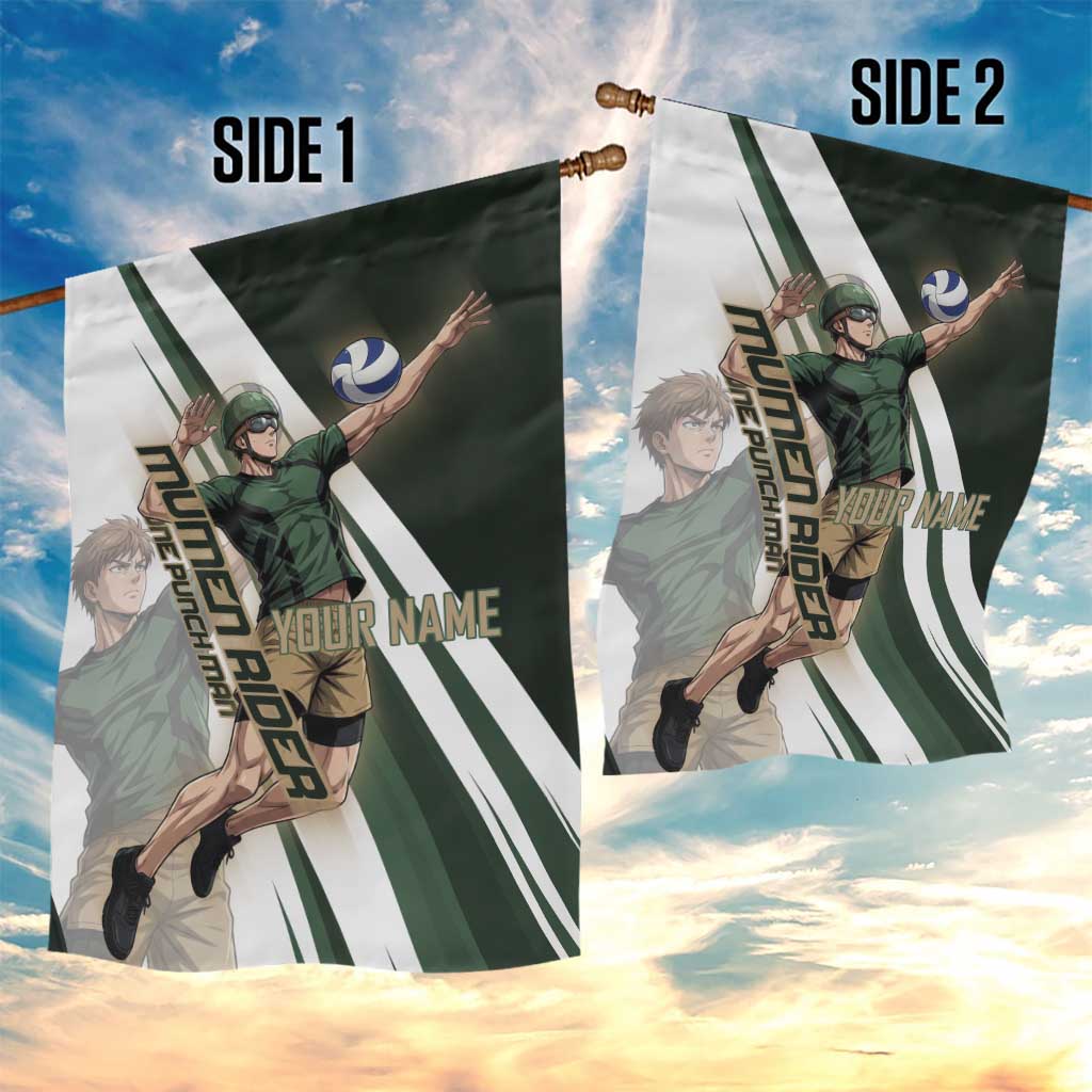 Personalized Mumen Rider Volleyball Garden Flag Saitama Anime