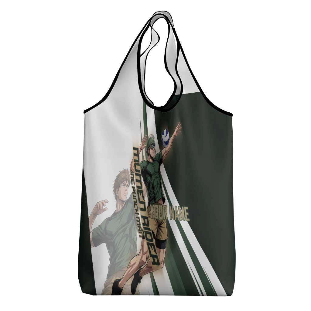 Personalized Mumen Rider Volleyball Grocery Bag Saitama Anime