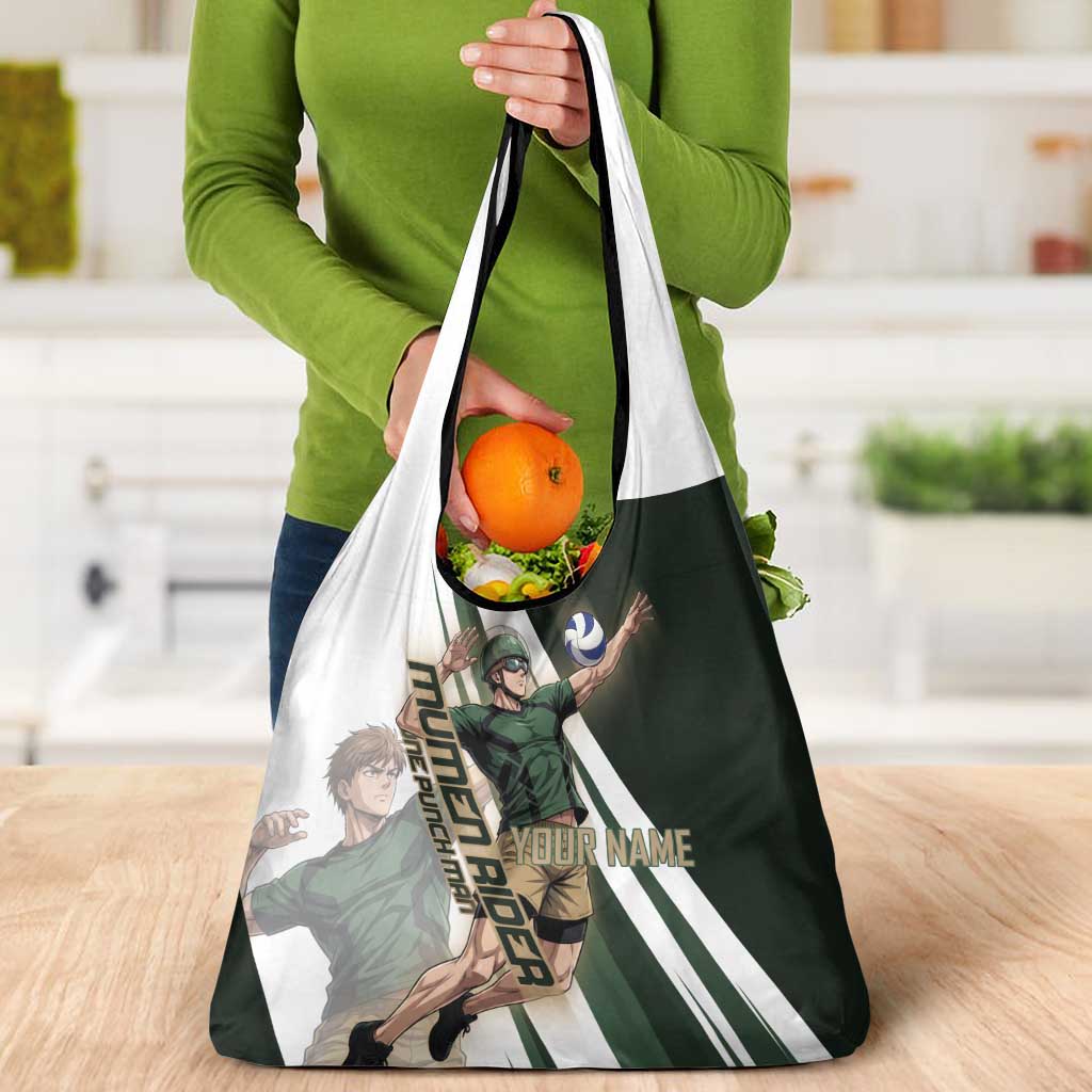 Personalized Mumen Rider Volleyball Grocery Bag Saitama Anime