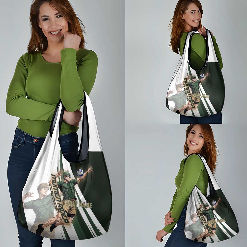 Personalized Mumen Rider Volleyball Grocery Bag Saitama Anime