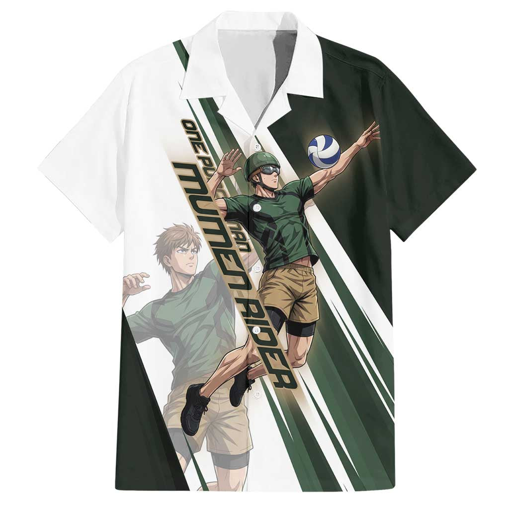 Personalized Mumen Rider Volleyball Hawaiian Shirt Saitama Anime