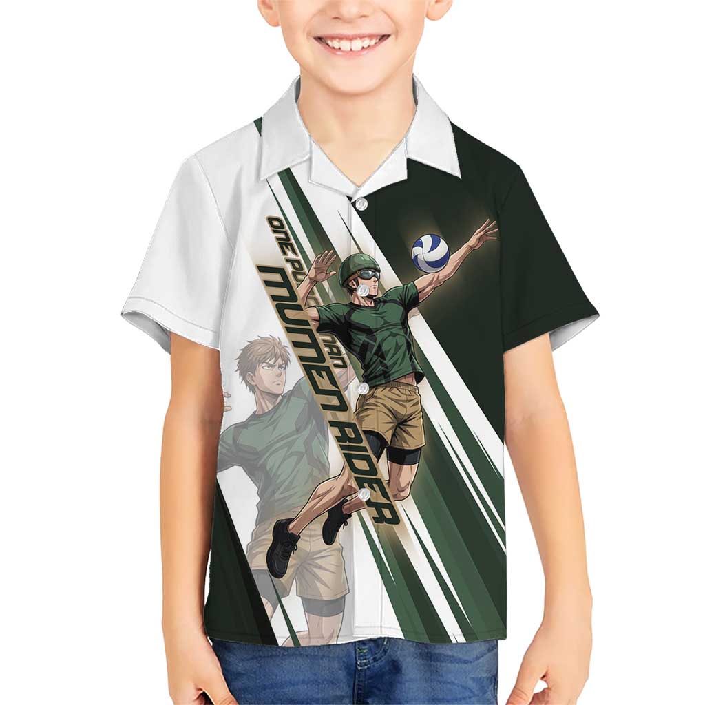 Personalized Mumen Rider Volleyball Hawaiian Shirt Saitama Anime