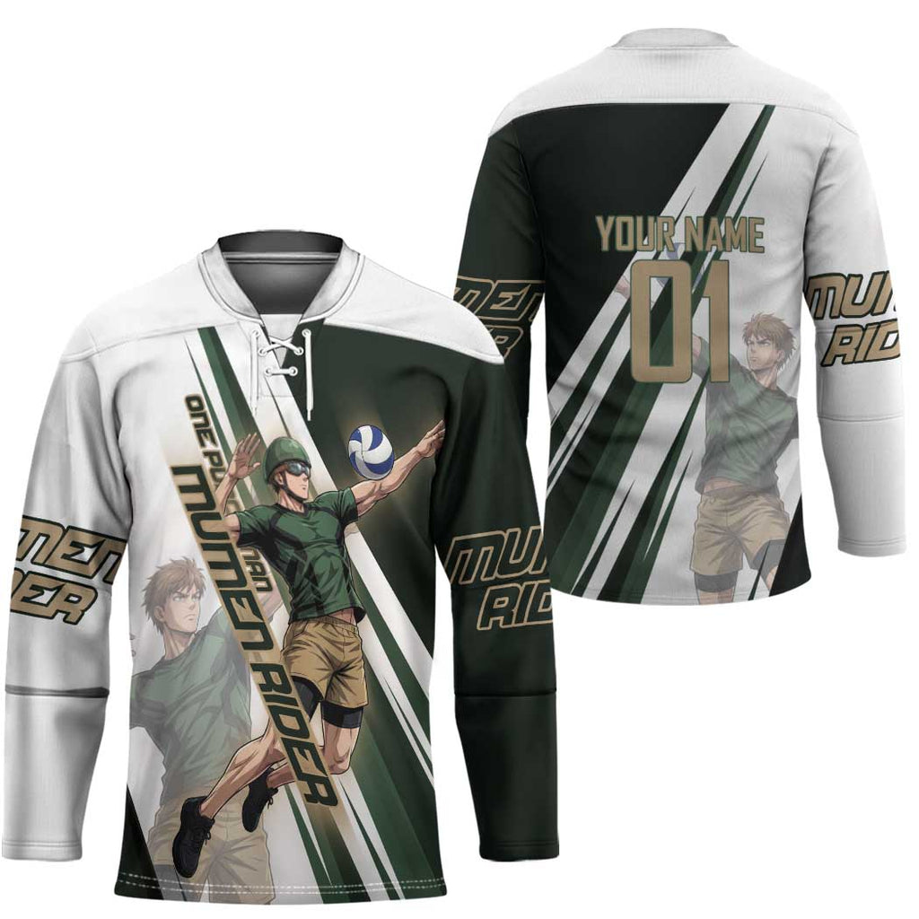 Personalized Mumen Rider Volleyball Hockey Jersey Saitama Anime