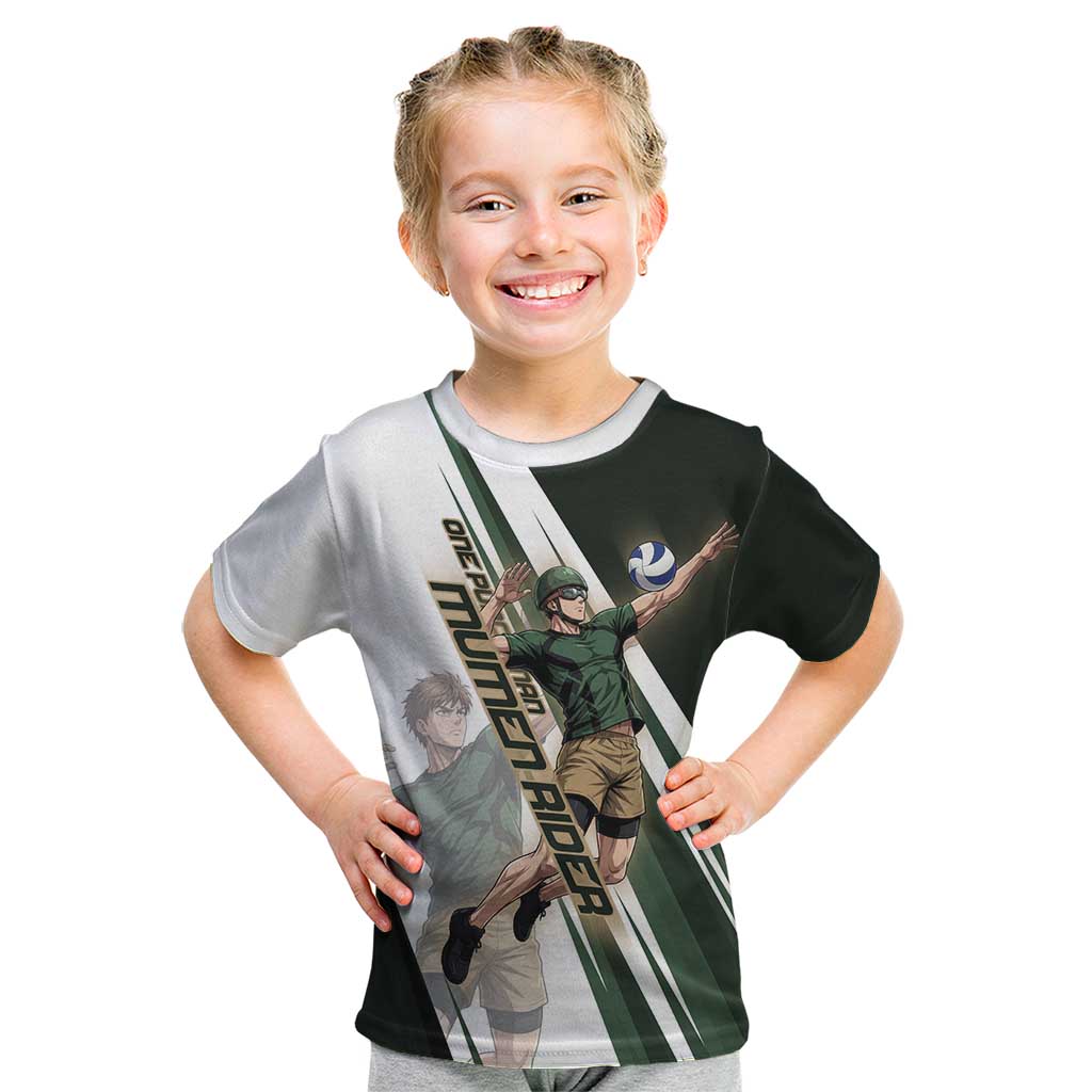 Personalized Mumen Rider Volleyball Kid T Shirt Saitama Anime