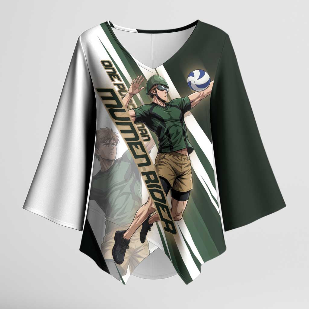Personalized Mumen Rider Volleyball Kimono Sleeve Blouse Saitama Anime