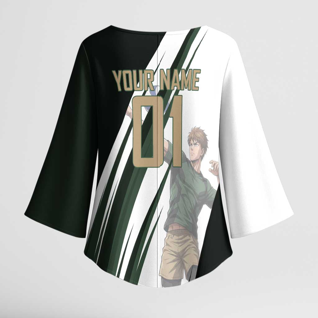 Personalized Mumen Rider Volleyball Kimono Sleeve Blouse Saitama Anime