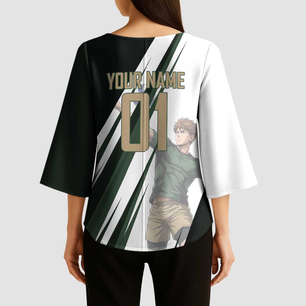 Personalized Mumen Rider Volleyball Kimono Sleeve Blouse Saitama Anime