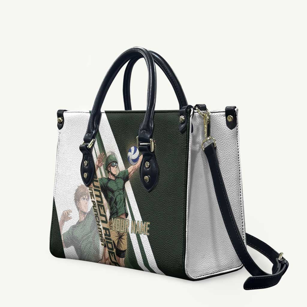 Personalized Mumen Rider Volleyball Leather Bag Saitama Anime