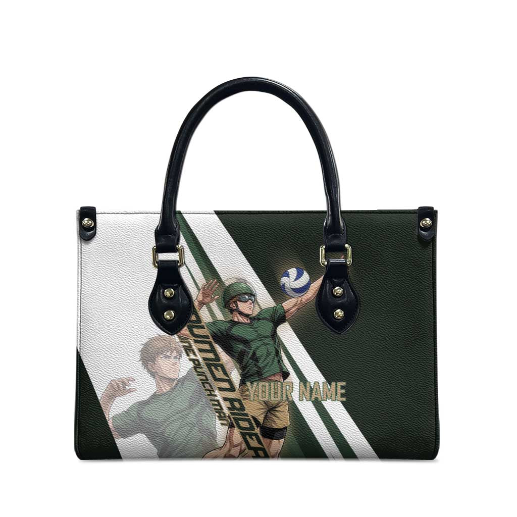 Personalized Mumen Rider Volleyball Leather Bag Saitama Anime