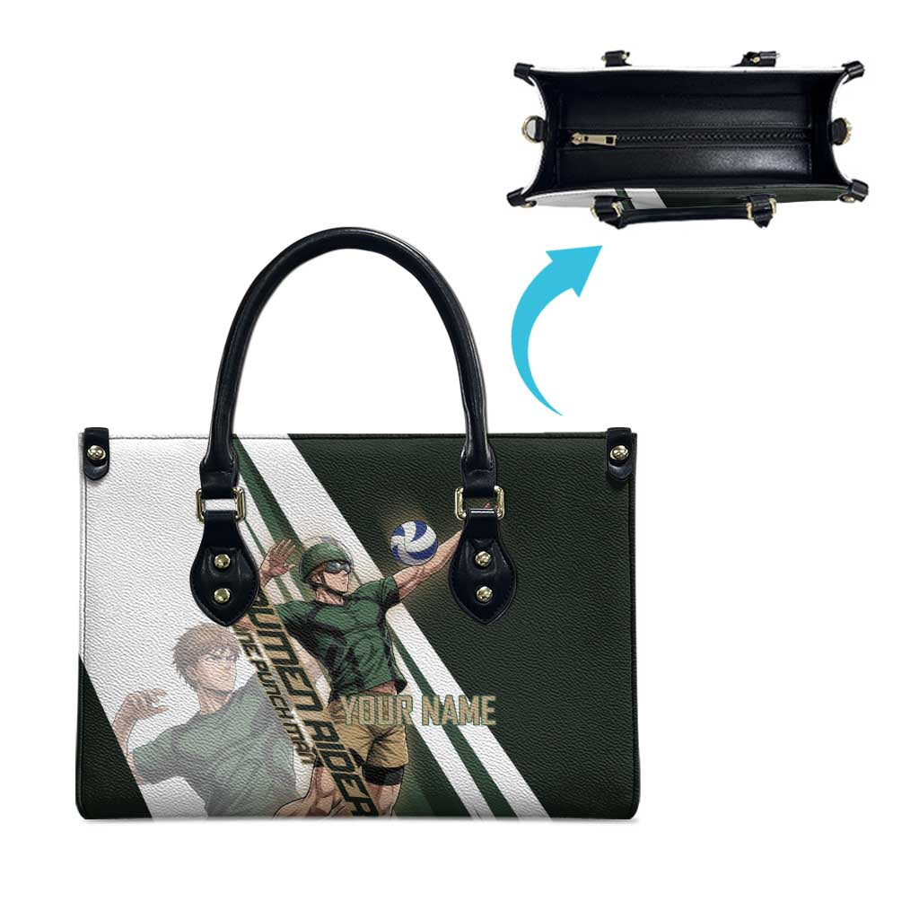 Personalized Mumen Rider Volleyball Leather Bag Saitama Anime