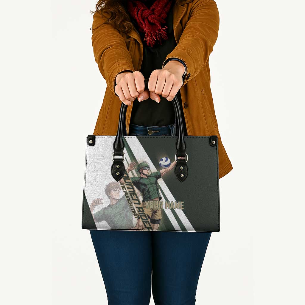 Personalized Mumen Rider Volleyball Leather Bag Saitama Anime