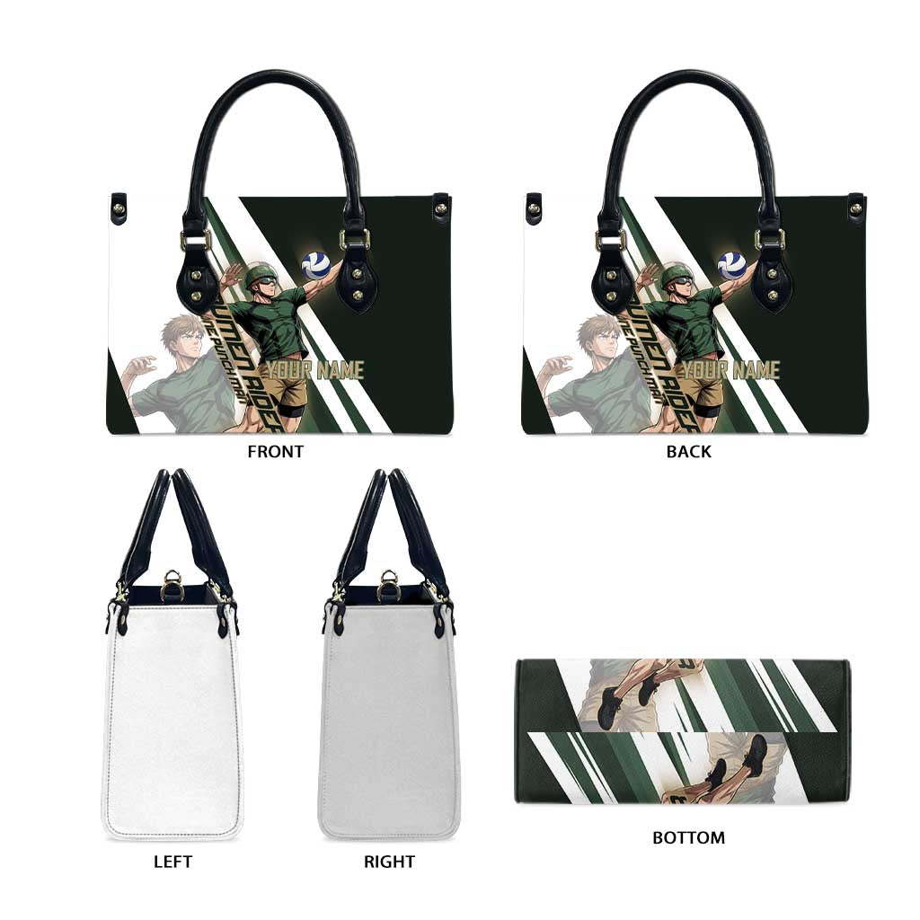 Personalized Mumen Rider Volleyball Leather Bag Saitama Anime