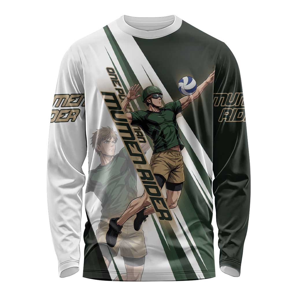 Personalized Mumen Rider Volleyball Long Sleeve Shirt Saitama Anime