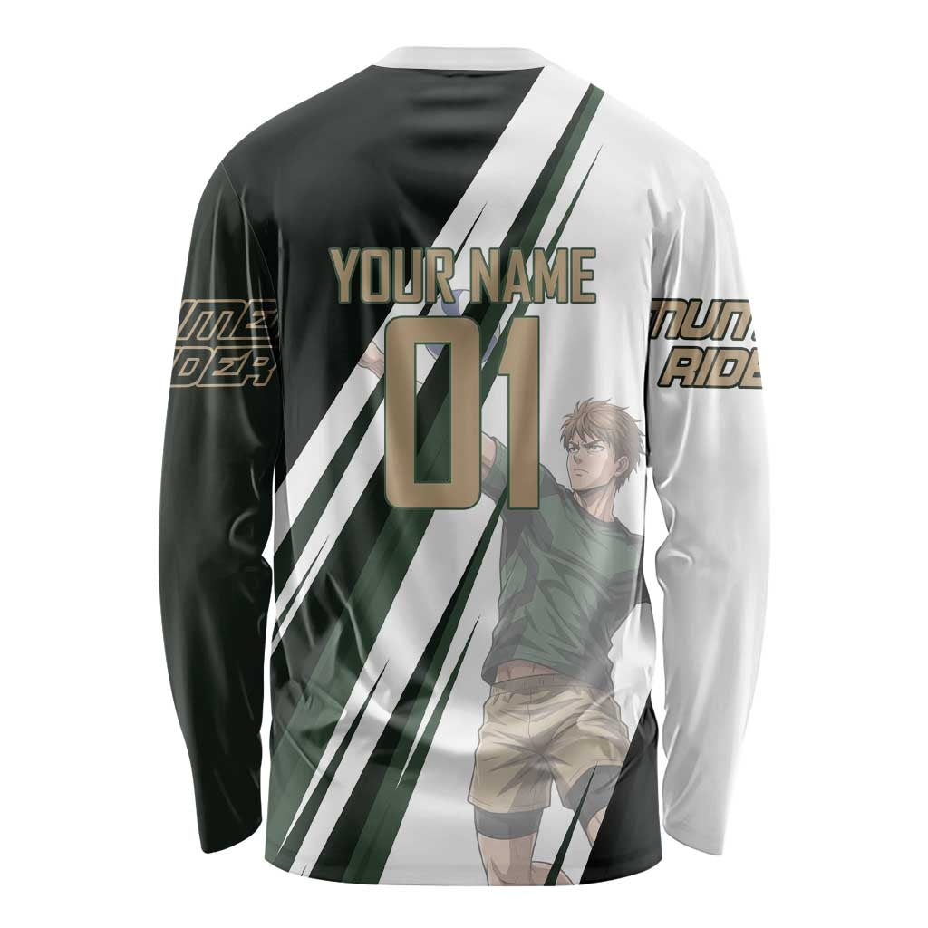 Personalized Mumen Rider Volleyball Long Sleeve Shirt Saitama Anime