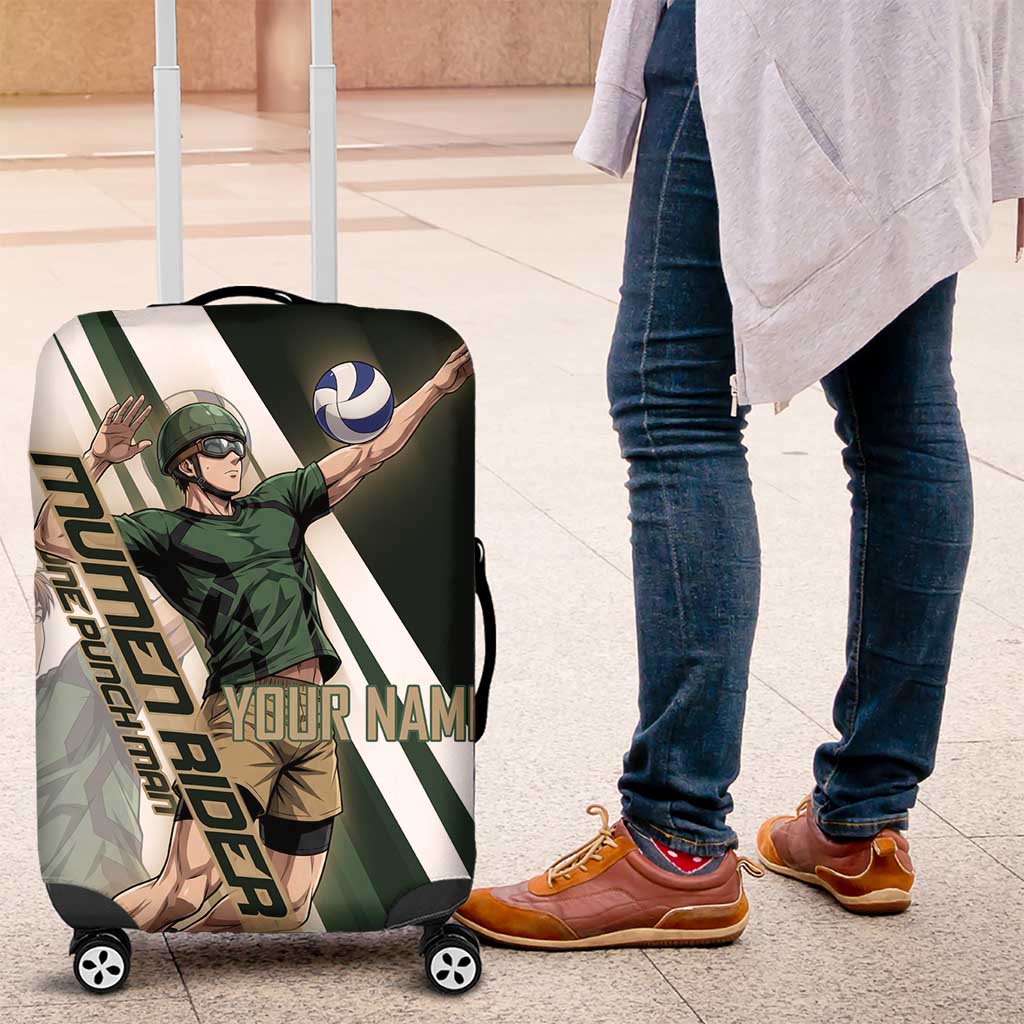 Personalized Mumen Rider Volleyball Luggage Cover Saitama Anime