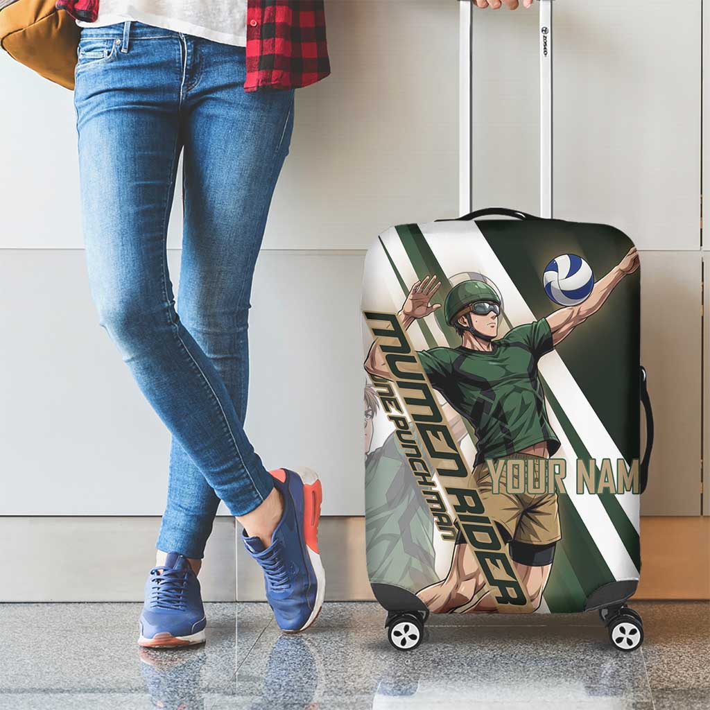 Personalized Mumen Rider Volleyball Luggage Cover Saitama Anime