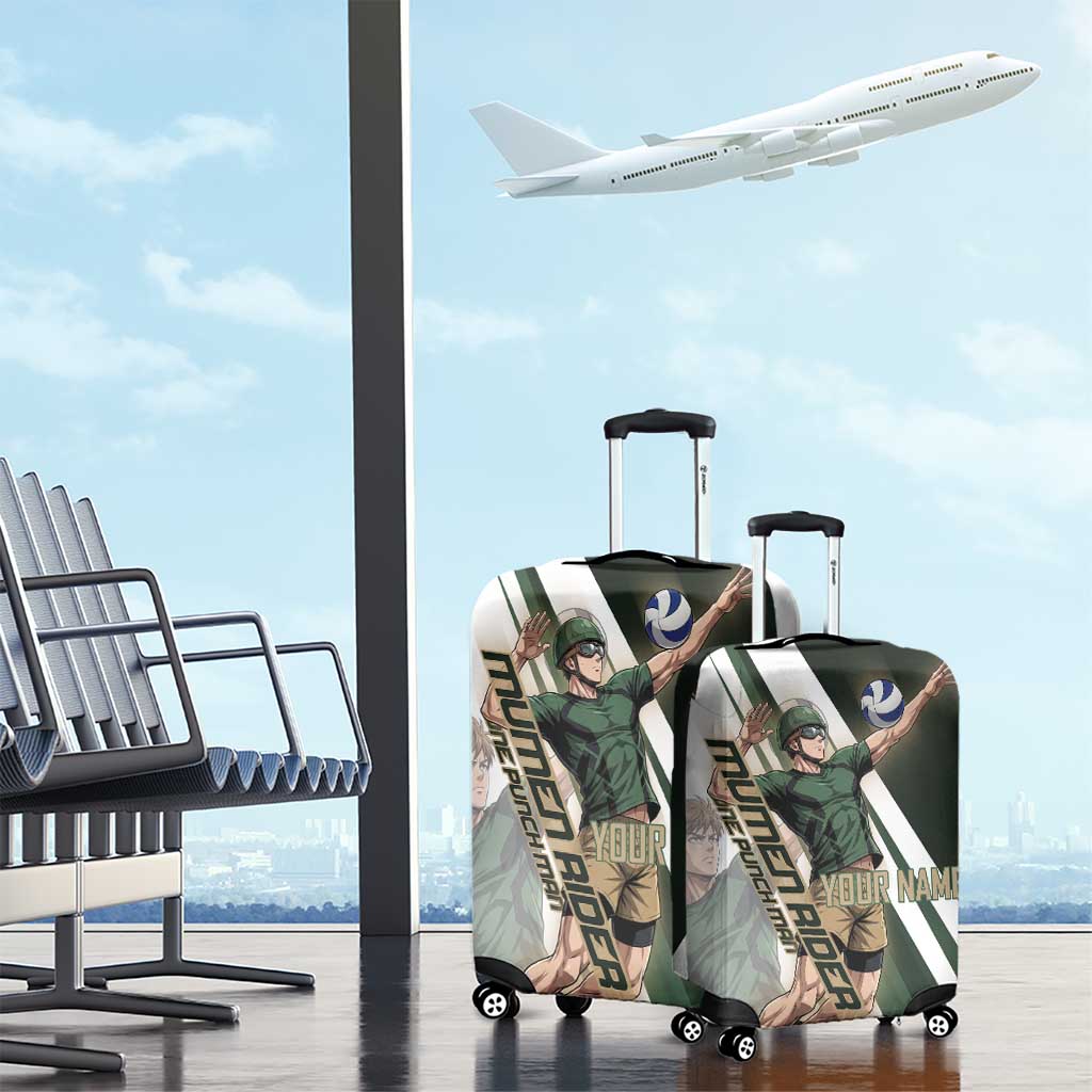 Personalized Mumen Rider Volleyball Luggage Cover Saitama Anime