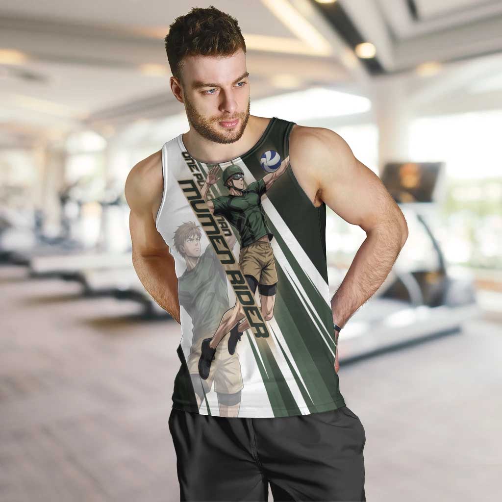 Personalized Mumen Rider Volleyball Men Tank Top Saitama Anime