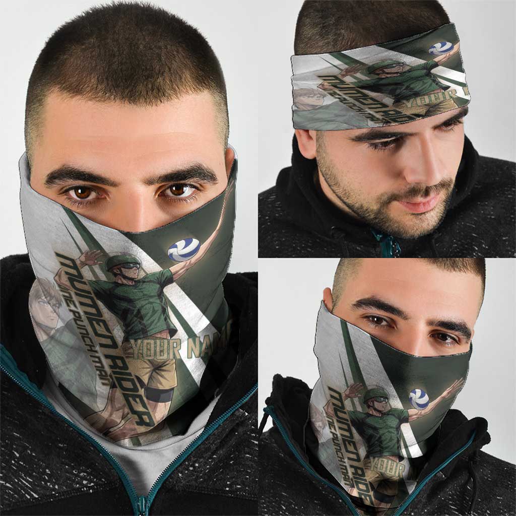 Personalized Mumen Rider Volleyball Neck Gaiter Saitama Anime