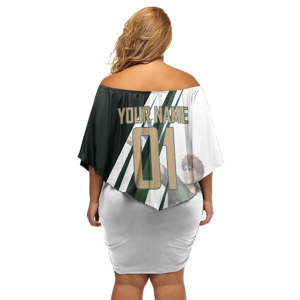 Personalized Mumen Rider Volleyball Off Shoulder Short Dress Saitama Anime