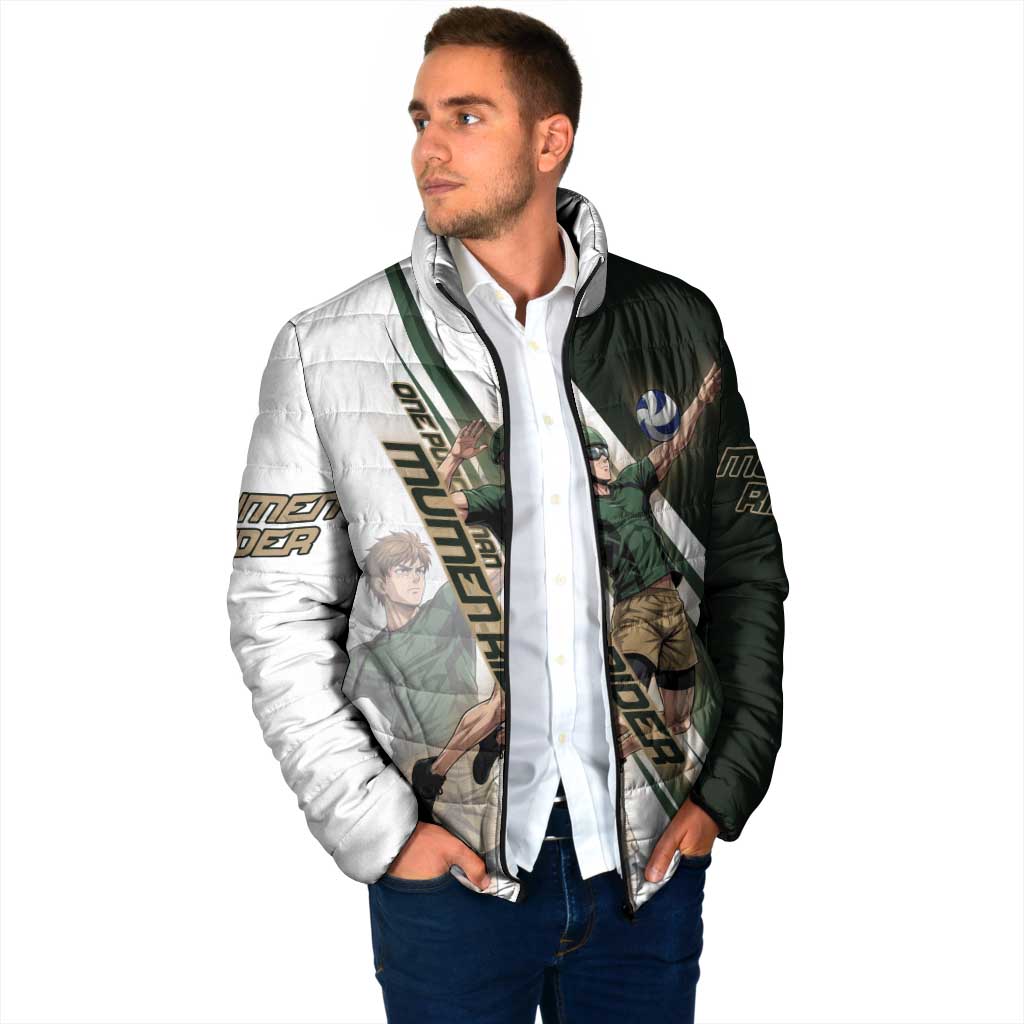 Personalized Mumen Rider Volleyball Padded Jacket Saitama Anime
