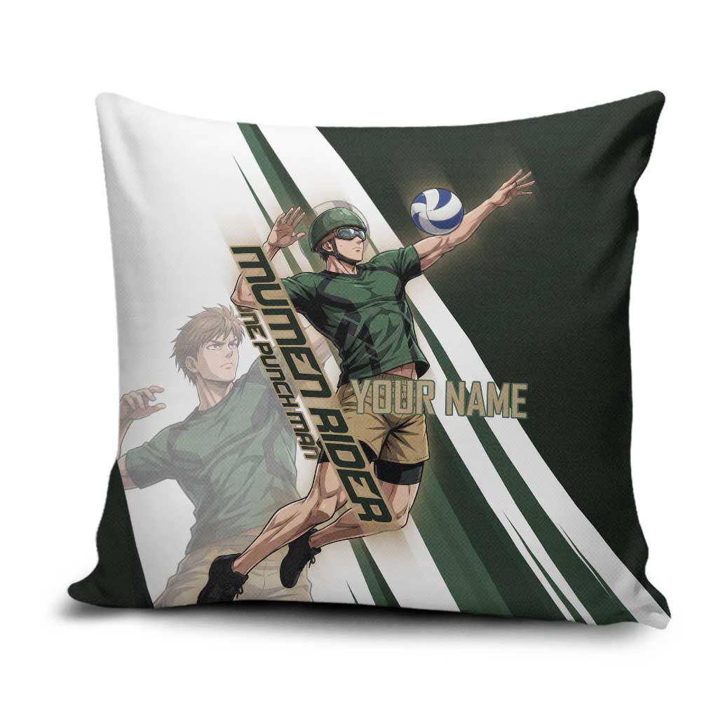 Personalized Mumen Rider Volleyball Pillow Cover Saitama Anime