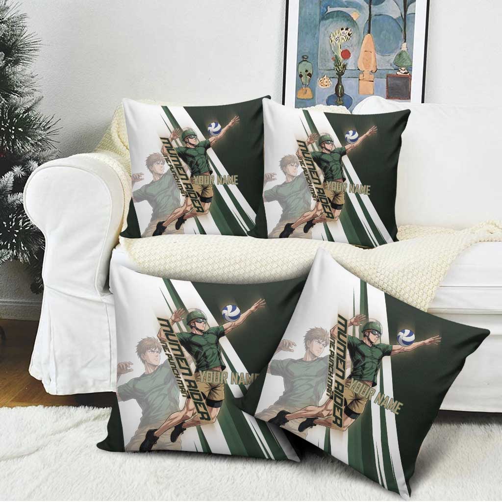 Personalized Mumen Rider Volleyball Pillow Cover Saitama Anime