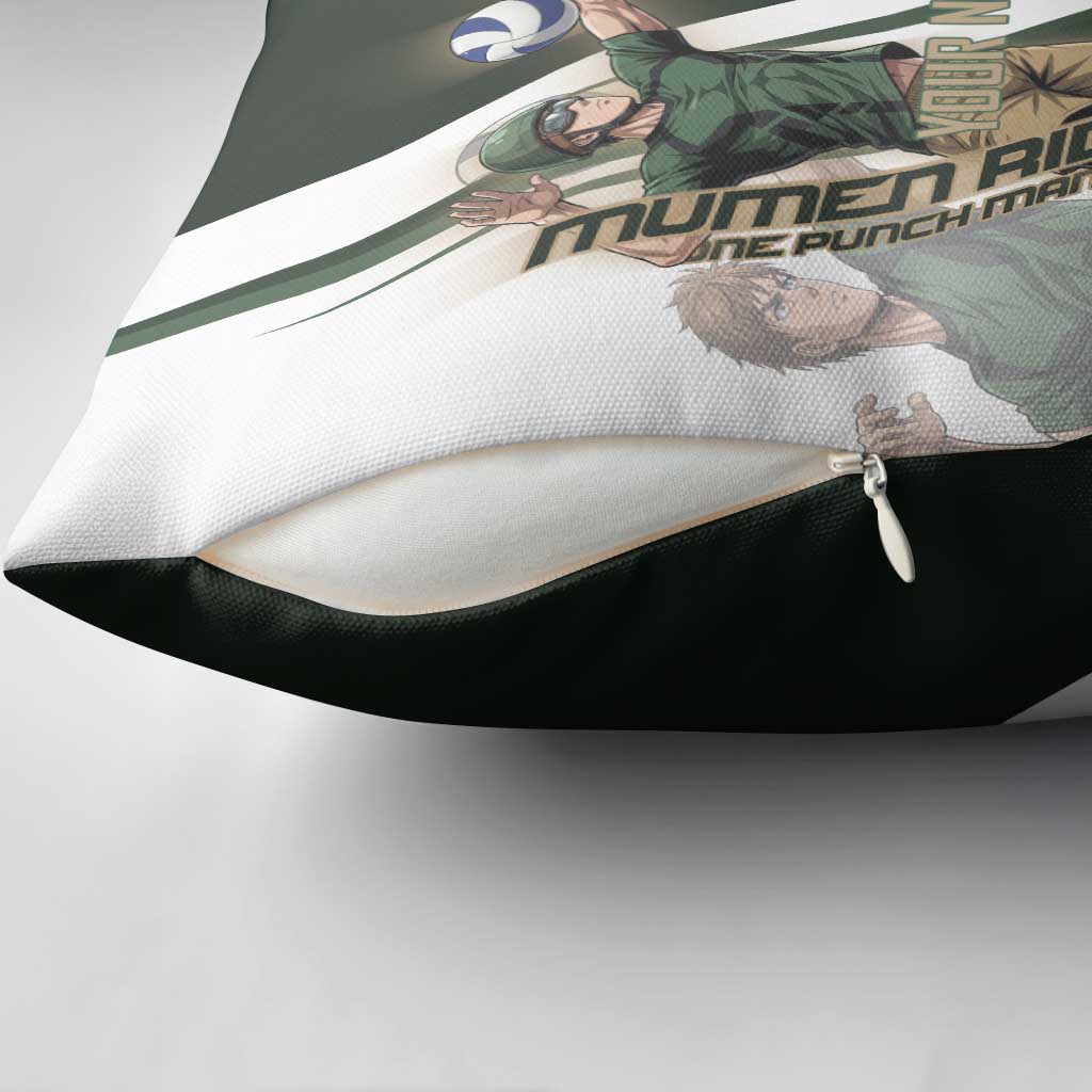Personalized Mumen Rider Volleyball Pillow Cover Saitama Anime