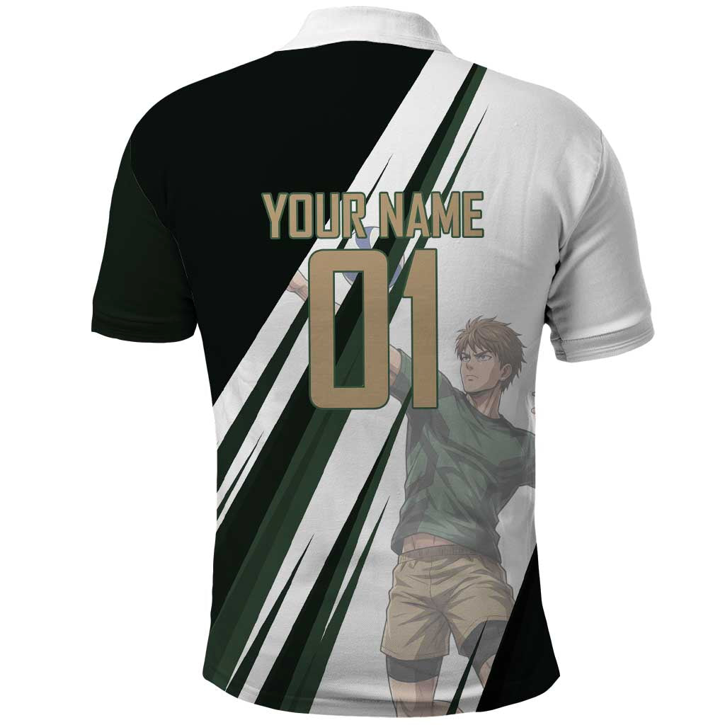 Personalized Mumen Rider Volleyball Polo Shirt Saitama Anime