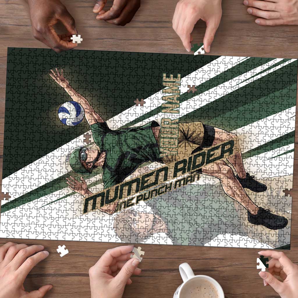 Personalized Mumen Rider Volleyball Puzzle Saitama Anime