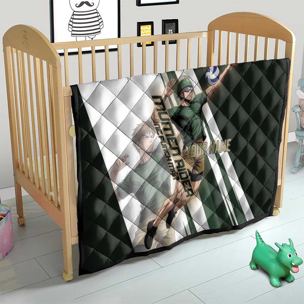 Personalized Mumen Rider Volleyball Quilt Saitama Anime