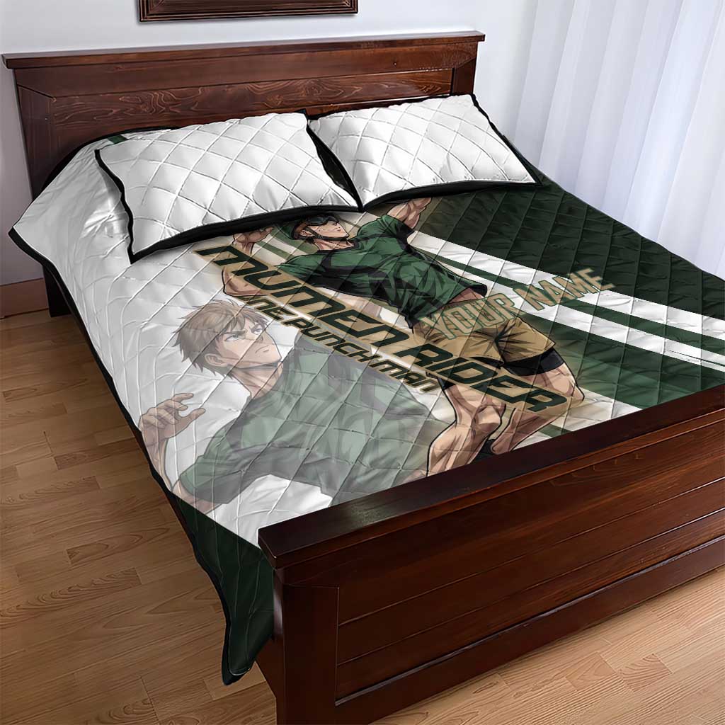Personalized Mumen Rider Volleyball Quilt Bed Set Saitama Anime