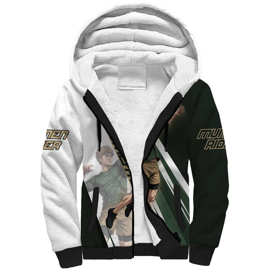 Personalized Mumen Rider Volleyball Sherpa Hoodie Saitama Anime