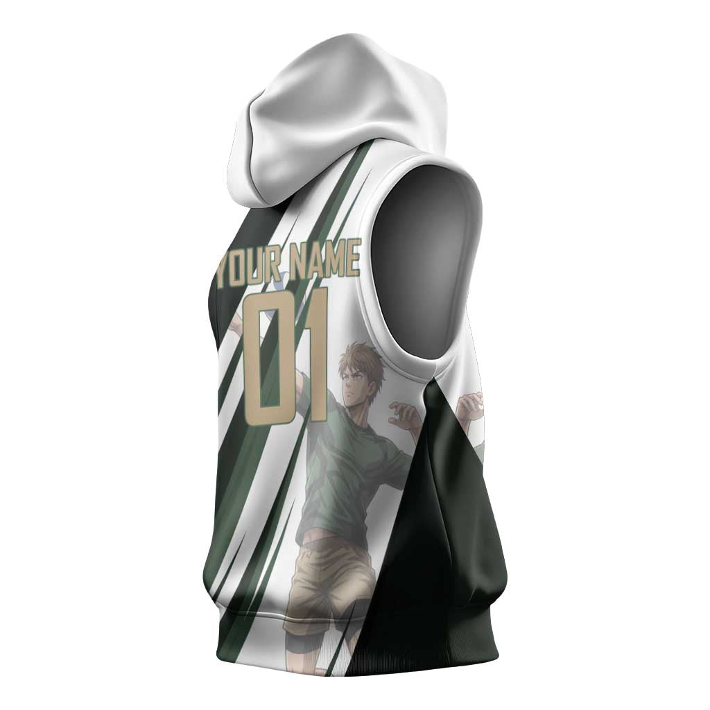 Personalized Mumen Rider Volleyball Sleeveless Hoodie Saitama Anime