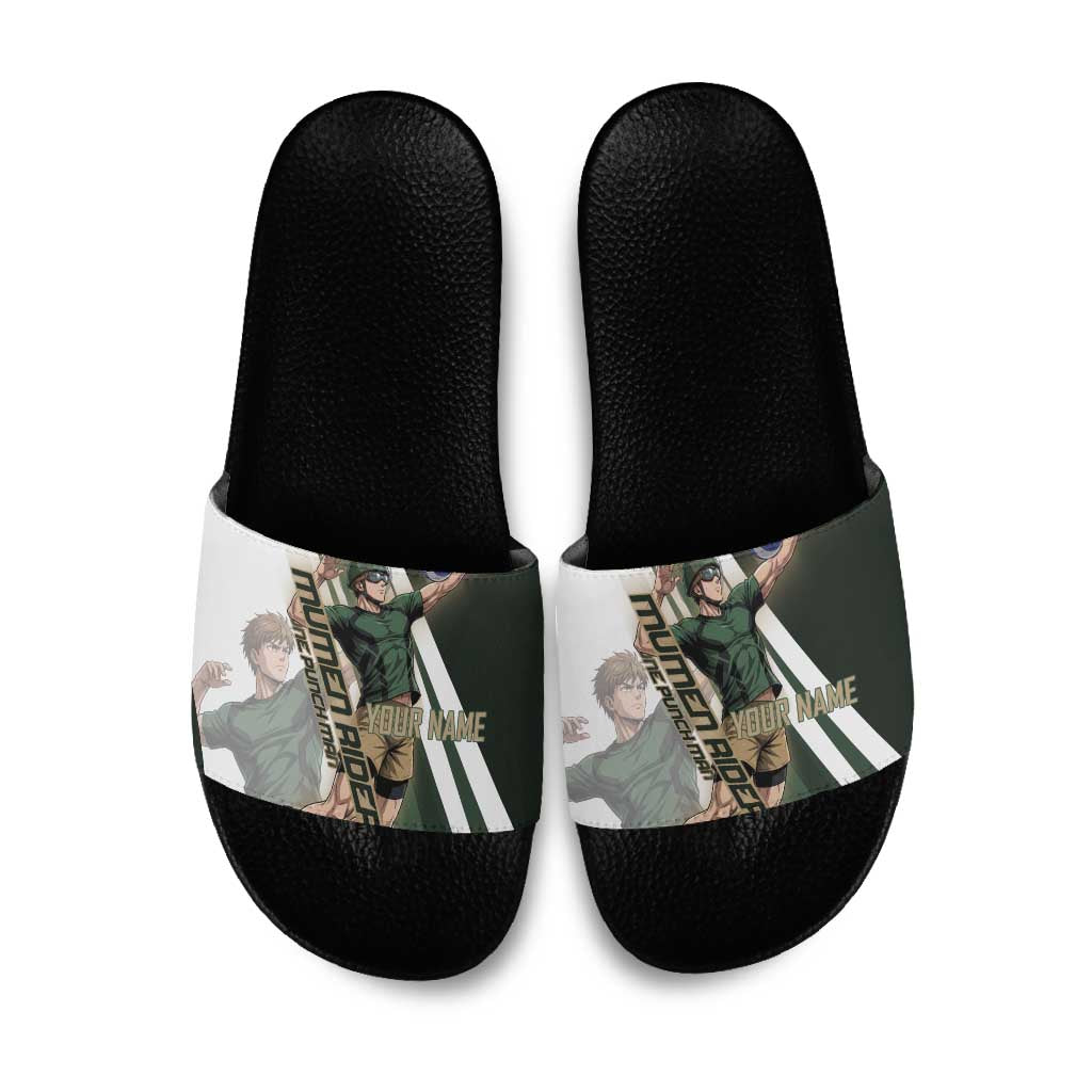 Personalized Mumen Rider Volleyball Slide Sandals Saitama Anime