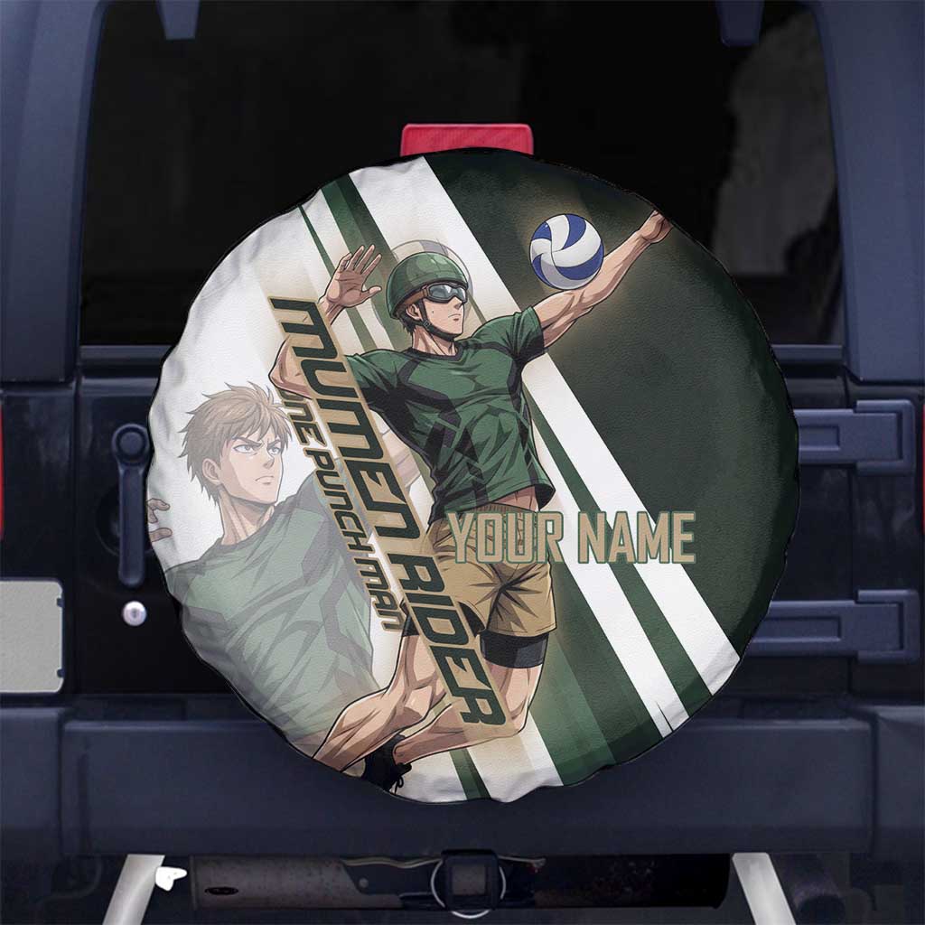 Personalized Mumen Rider Volleyball Spare Tire Cover Saitama Anime