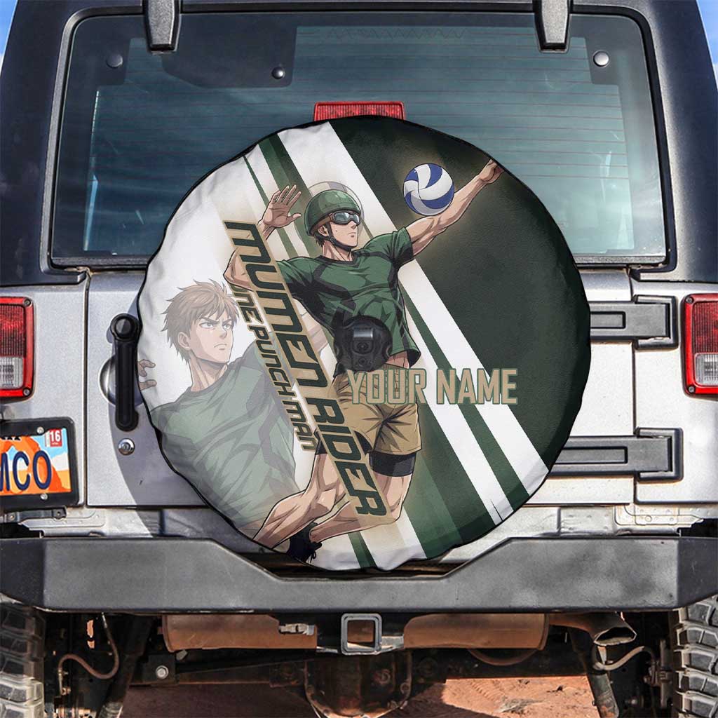 Personalized Mumen Rider Volleyball Spare Tire Cover Saitama Anime