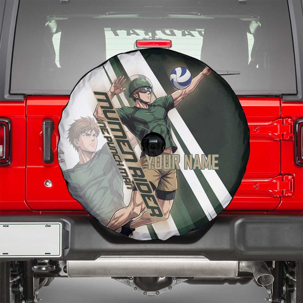 Personalized Mumen Rider Volleyball Spare Tire Cover Saitama Anime